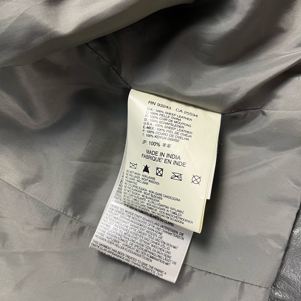 Diesel Olive Leather Jacket - Picture 7 of 8